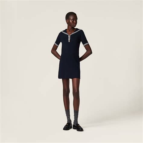 miu miu dress gx karte|Blue/white Cotton Mini.